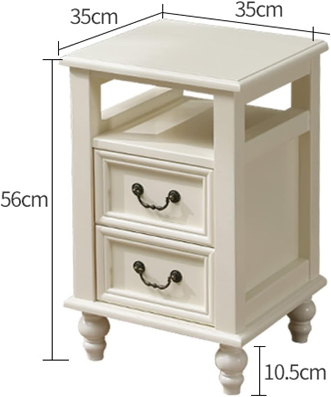 Minimalist Bedside Table with Drawer Storage