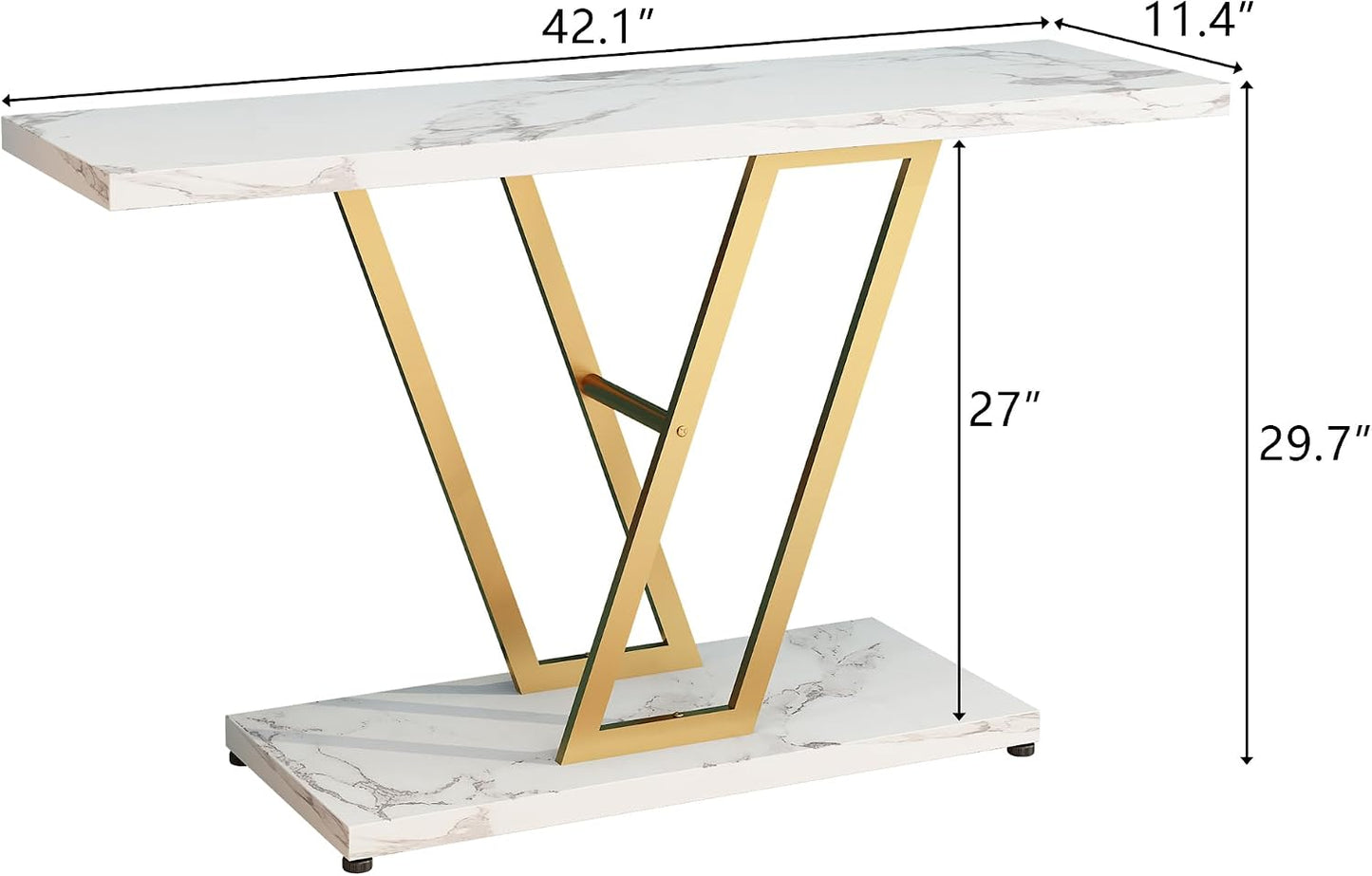Industrial Console Table – Slim Entryway Accent Table