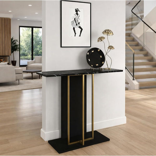 Modern Entryway Console Table with Storage