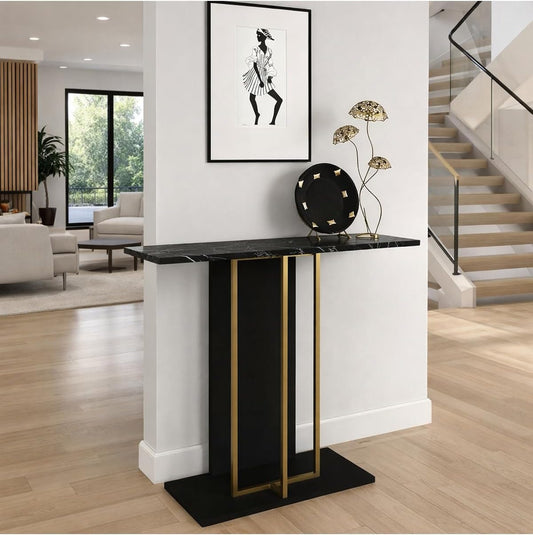 Modern Entryway Console Table with Storage