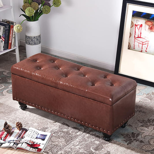 Modern Upholstered Ottoman Bench for Living Space