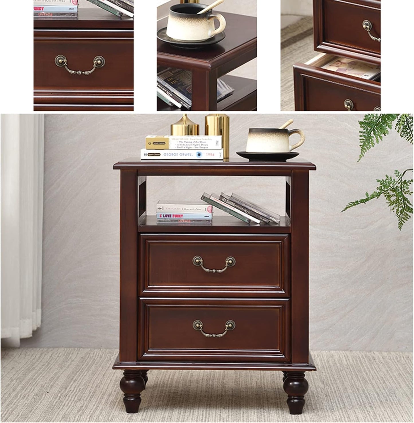 Minimalist Bedside Table with Drawer Storage