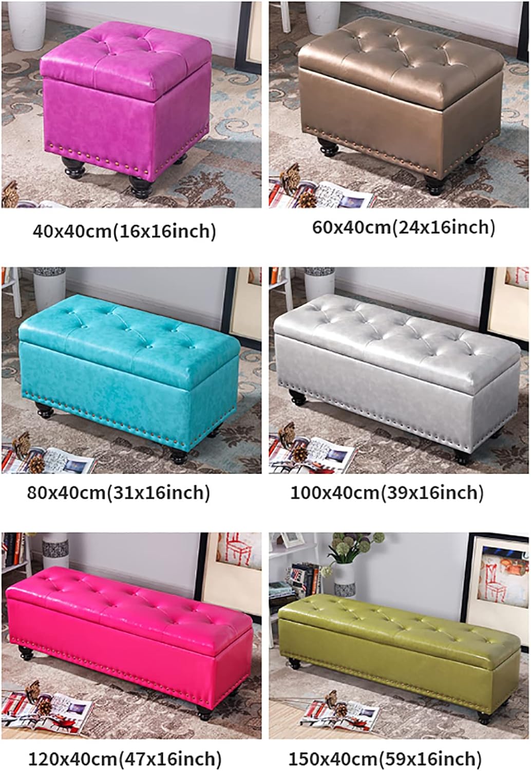 Modern Upholstered Ottoman Bench for Living Space