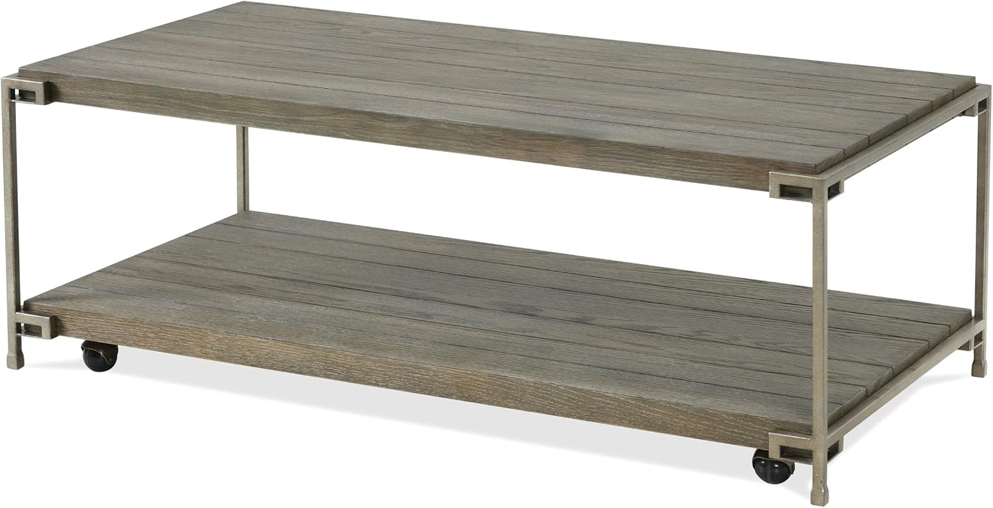 Modern 3-Piece Living Room Table Set with Storage Shelf