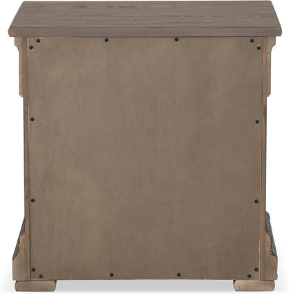 Modern Nightstand with Storage Drawers