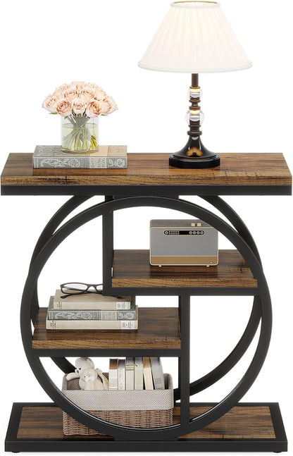 Modern Geometric Display Shelf with Open Storage
