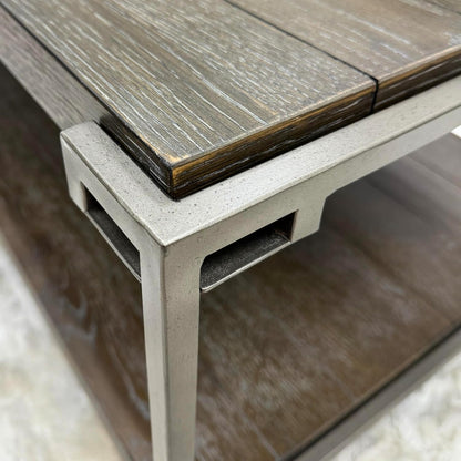 Modern 3-Piece Living Room Table Set with Storage Shelf