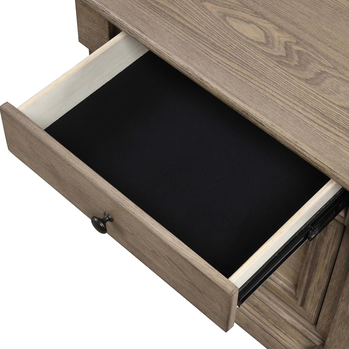Modern Nightstand with Storage Drawers