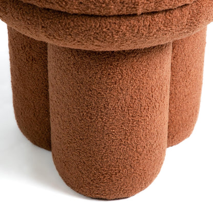 Modern Mushroom Accent Chair with Plush Upholstery