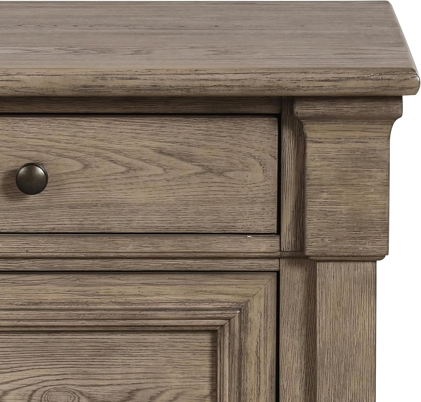 Modern Nightstand with Storage Drawers