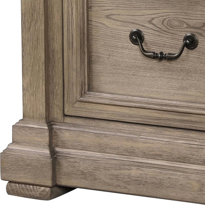 Modern Nightstand with Storage Drawers