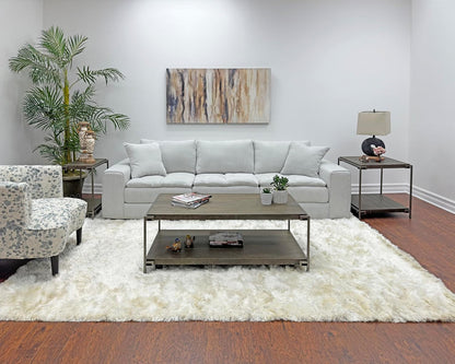 Modern 3-Piece Living Room Table Set with Storage Shelf