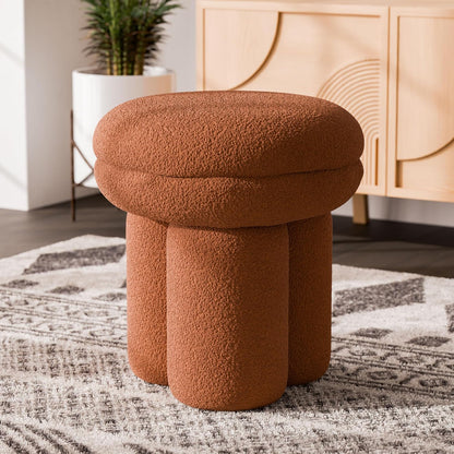 Modern Mushroom Accent Chair with Plush Upholstery