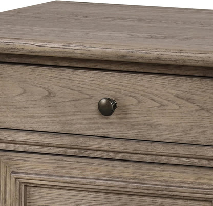 Modern Nightstand with Storage Drawers