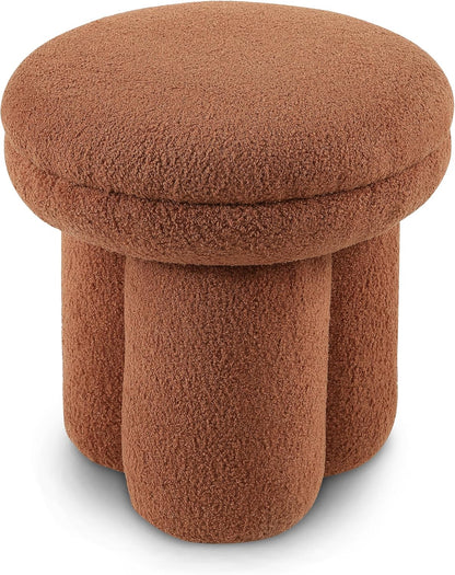 Modern Mushroom Accent Chair with Plush Upholstery